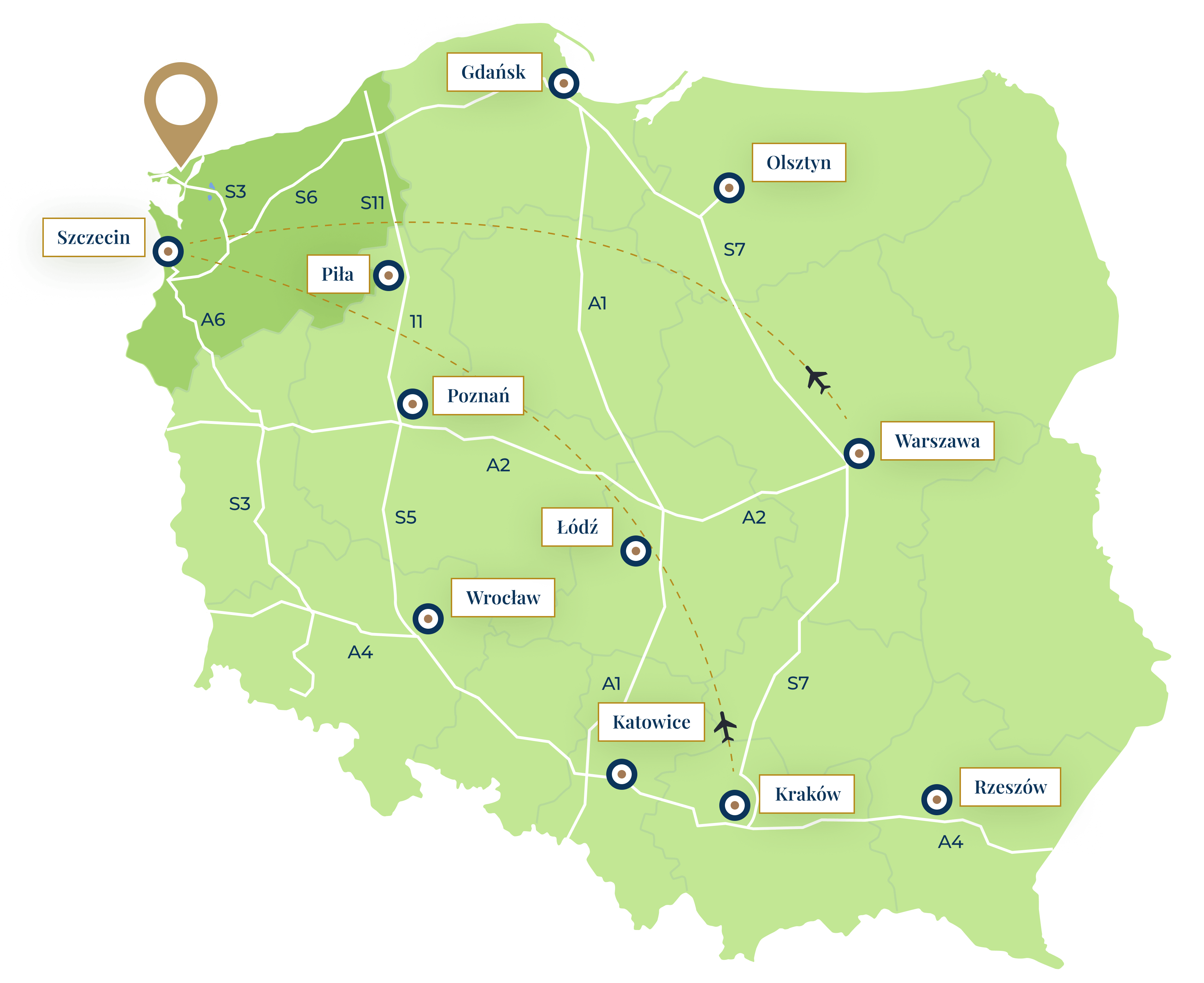 mapa Polski